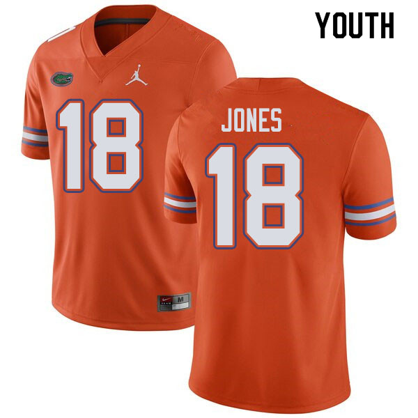 Jordan Brand Youth #18 Jalon Jones Florida Gators College Football Jerseys Sale-Orange - Click Image to Close
